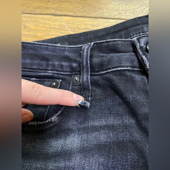 R13 Kate Skinny Jeans Devon Black womens size 27 - Picture 6 of 10